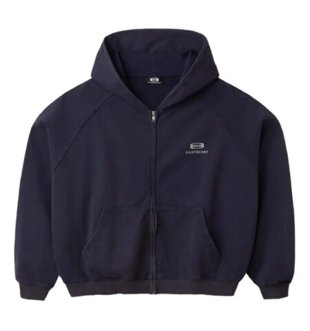 Raspberry Hills ‘Tank’ Navy Zip Up Hoodie