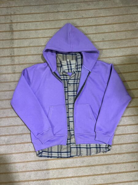 Raspberry Hills Hoodie Purple + Grey